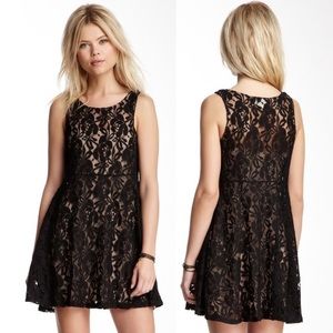 Free People miles of lace tank dress